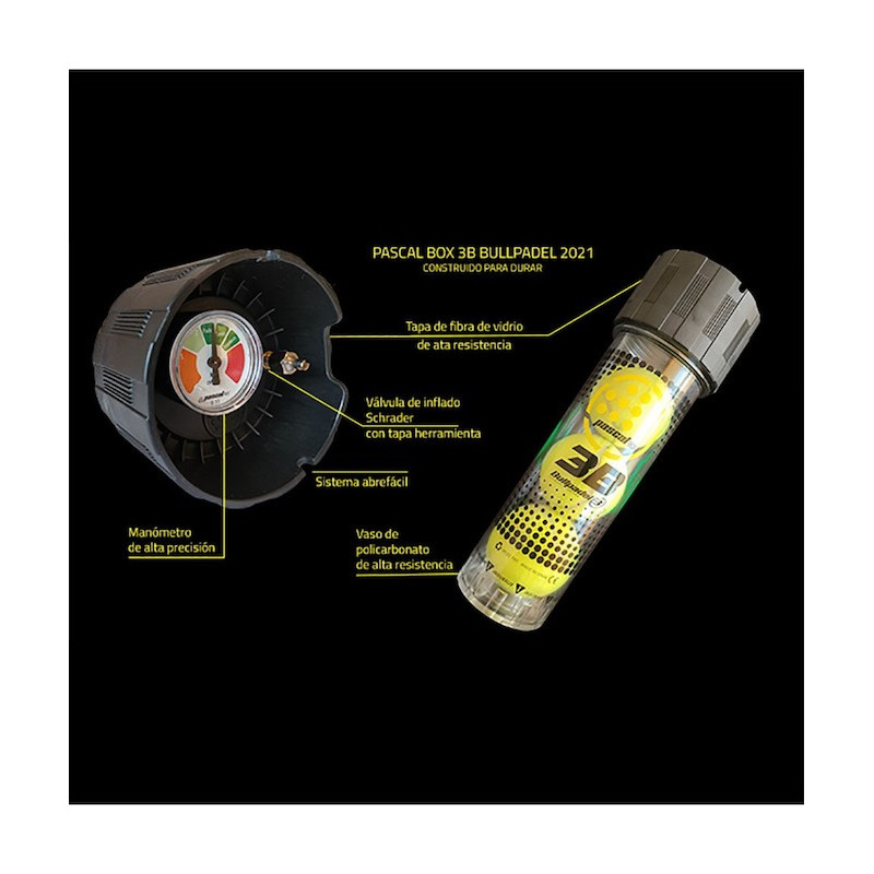Préssurisateur de balles de tennis et padel + pompe avec manomètre TuboPlus  X4 - Homme - Tennis